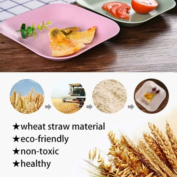 Lightweight, Durable Wheat Straw Plates, Elevate Your Dining Experience With Style And Functionality