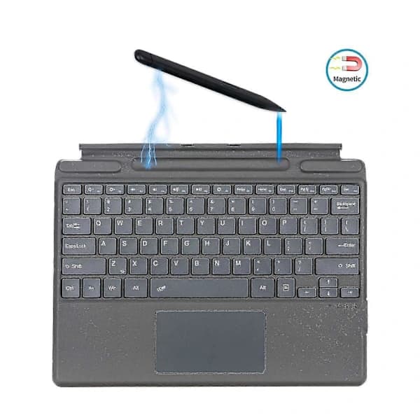 2089A til Microsoft Surface Pro 8/X Laptop Magnetisk Adsorption Bluetooth Trådløst Tastatur med Touch