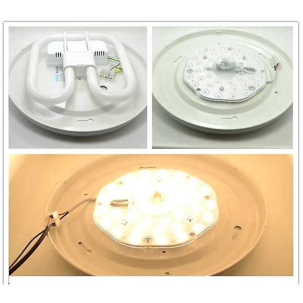 Rund LED-panel loftlampe (12W hvid)