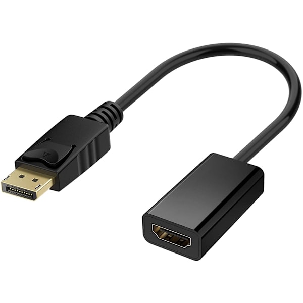 DisplayPort till HDMI-adapter 4K med ljud Svart