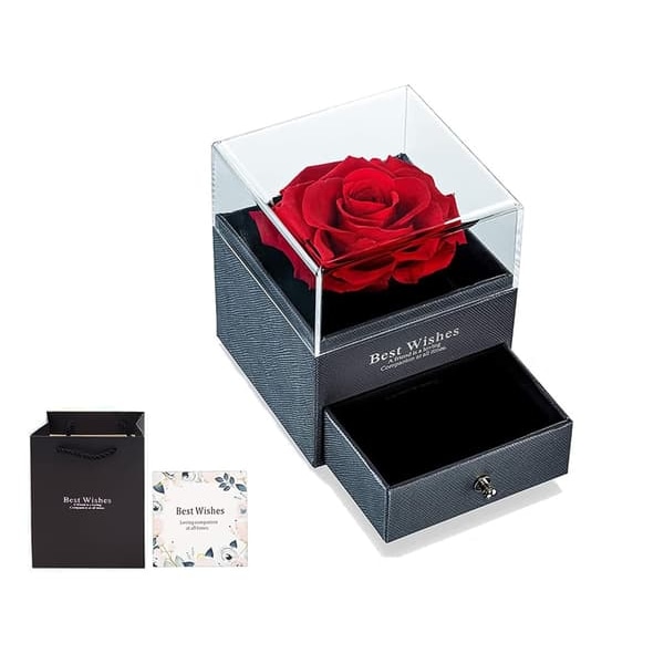 Smykkeskrin / Gaveeske – Eske med Rose