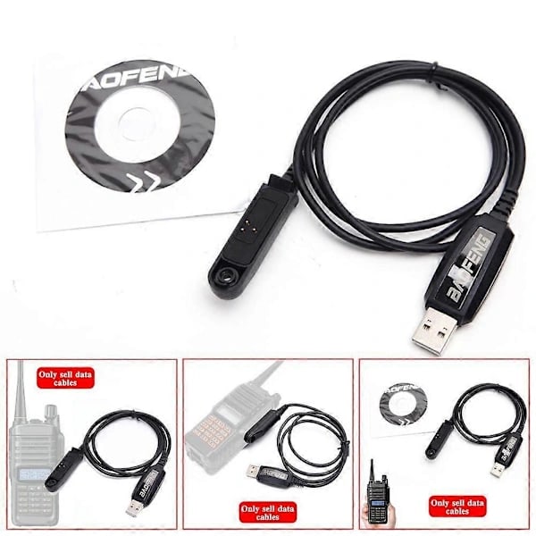 Programmeringskabel til BaoFeng UV-9R PLUS A58 BF-9700 Walkie-talkie Data