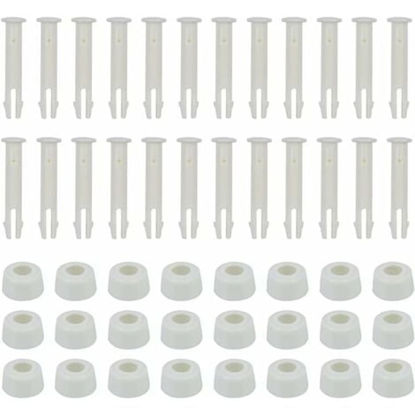 TS- 24-pack poolstift - 6 cm - Med lock - Pooltillbehör
