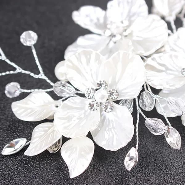 Bryllup Elegant Krystal Brudehårkam Hårtilbehør Perle