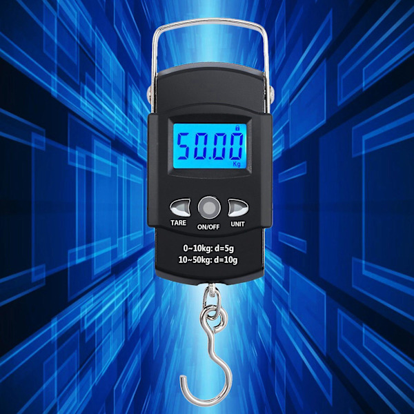 TS-50kg X 0.01kg Elektronisk Digital Håndholdt Mini Lommevekt 10g Bærbar Bagasje Reise Fiskevekt