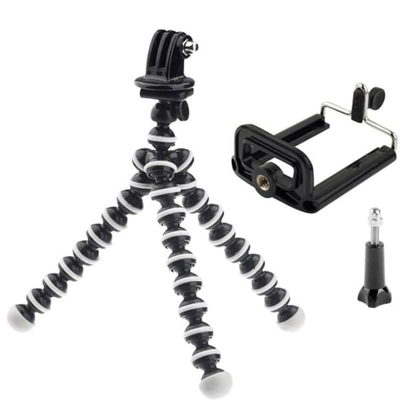 Fleksibel Tripod Kamerastativ - Stativ for Mobil / GoPro (16 cm)