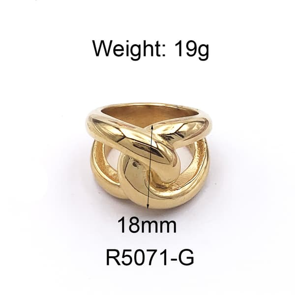 Bred kædering dame retro personlig ring Valentinsdag kvindedag feriegave