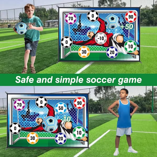 150 cm fodboldspilsmåtte sæt udendørs indendørs fodboldlegetøj