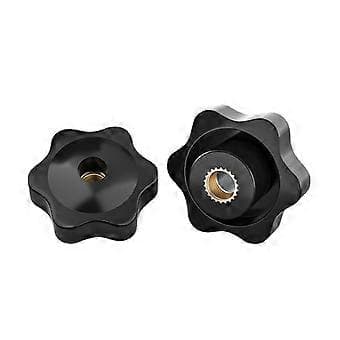 10 Pieces Comfortable Nuts with Handle Multiple Sizes Clamping Solution Star Nut for Easy Manual Adjustment M8