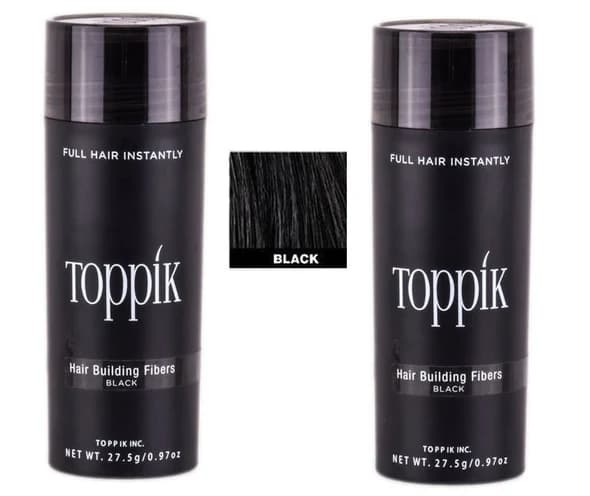 2x Toppik Large - 27,5g - Sort - Svart