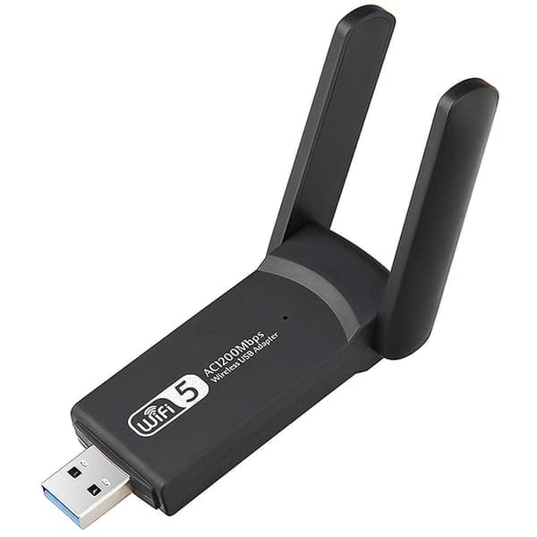 Trådløst USB-netværkskort AC1200 - WiFi adapter med antenner