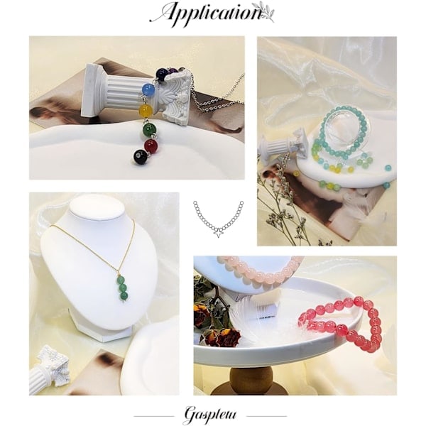 1400 stk. glasperler til smykkefremstilling, 24 farver 8 mm krystalperler armbåndssæt, 2 æsker runde perler egnet til begyndere