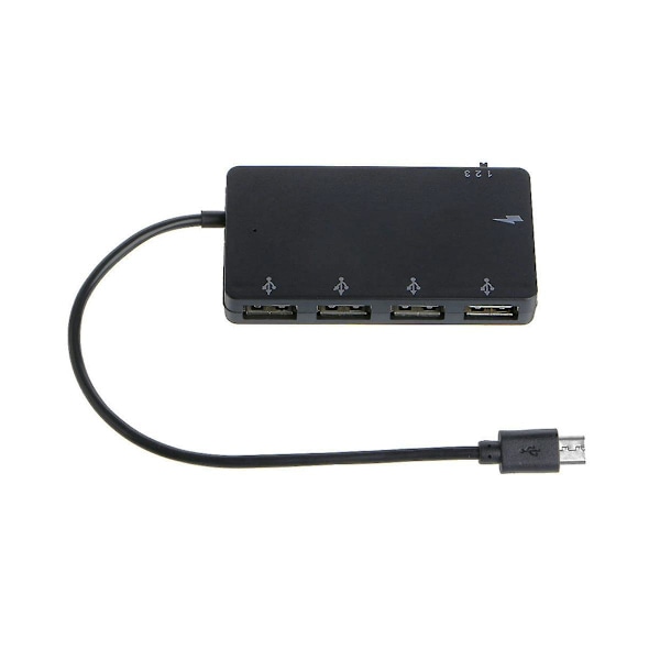 TS-1 Set -usb Otg 4 Port Hub Strömladdningsadapterkabel För Smartphone Hög Hastighet