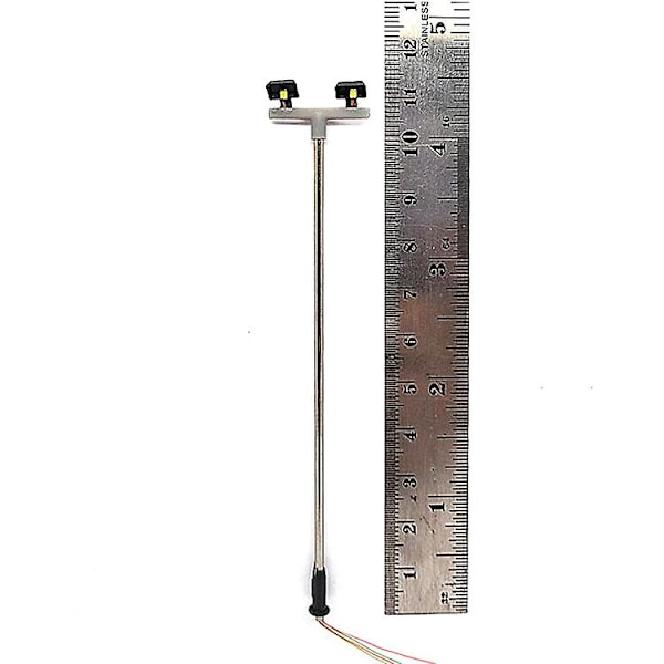 TS-10st 2led Gatlykta 1:100 Ho Skala Gatubelysning Landskap Mini Lyktstolpe För Sandbord Modell 2