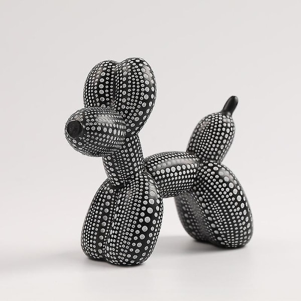 Yayoi Kusama Ballonghundstaty Polka Dot Konst Ballonghund Skulptur Djurfigurer Ornament Kontor Heminredning Blank
