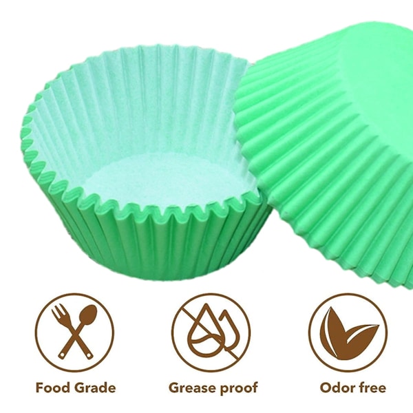 Standardiserade muffinsformar i fettfritt papper, muffinsformar för tårtor