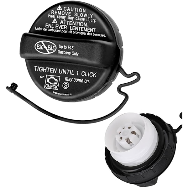 Bensiinikorkki OEM# 77300-07030, Polttoainesäiliön korkin korvaava, yhteensopiva 2014-2021 Toyota & Lexus CT200h UX200 ES300h, 77300-53030 Bensiinikorkki