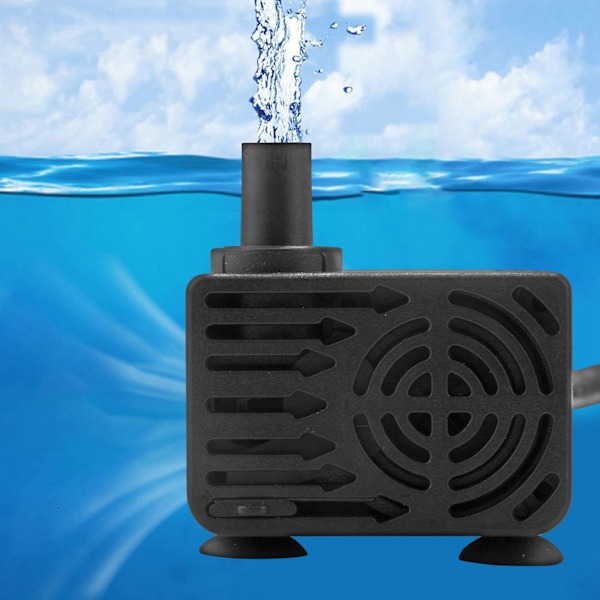 TS-Ac 220-240v 5w Dränkbar Vattenpump För Akvarium Damm Fontän Eu-kontakt