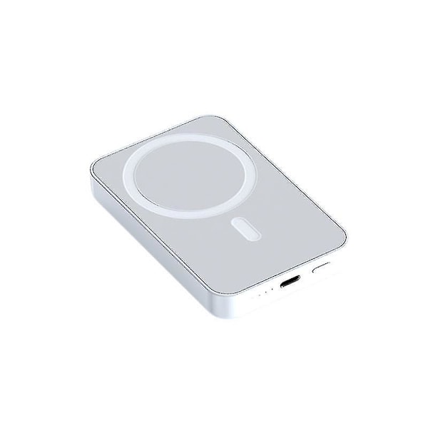 Magneettinen langaton pikalataus Power Bank Pd20w Mini Kannettava 20000mah Ulkoinen Akkuladata iPhone 12 13:lle white