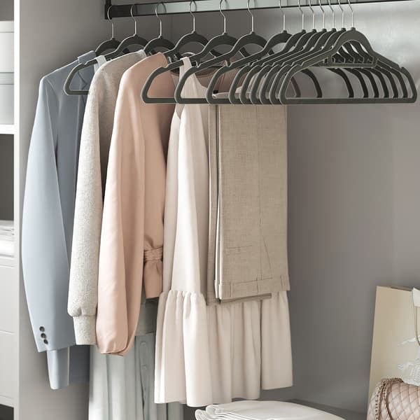 TS Velvet Hangers with 360° Swivel Hook - 20 Pack