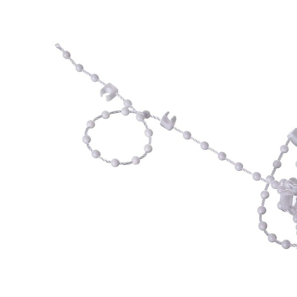 Persienner 10 meter 100 klämmor Vertikal blindbottenkedja för 3,5 tum/89 mm lameller