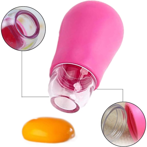 Ägguleseparator i silikon, bärbar äggule- och vitseparering, separerar äggulor från äggvitor för kök, hotell eller hemmabruk, 5-pack