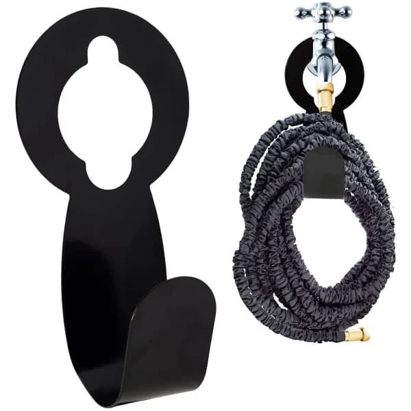 Metallslangeholder, støbejern sort