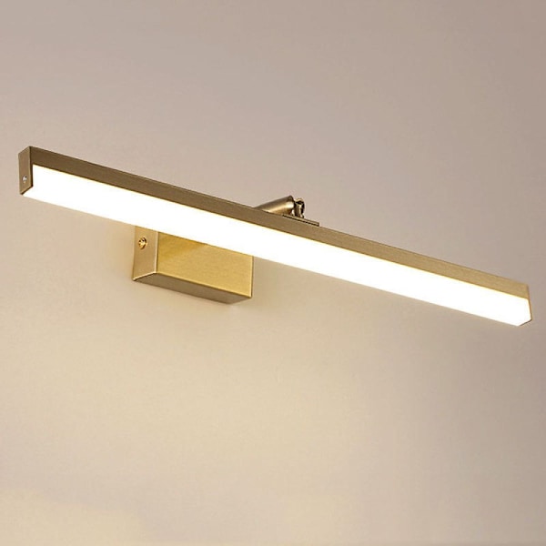 LED-spejllampe badeværelse, 18W IP44 vandtæt 180° rotation badeværelseslampe væg
