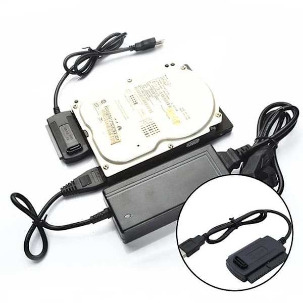USB - IDE 2.0 -sovitinmuunninkaapeli 2.5 3.5 SATA J9K -kiintolevylle