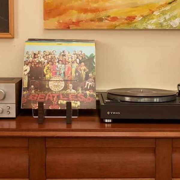 TS-2x Vinylskivsförvaringshållare - Akryländar - Visa upp dina singlar och LP-skivor i denna moderna portabla
