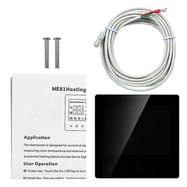 Wi-Fi intelligent termostat programmerbar elektrisk golvvärme - Perfet