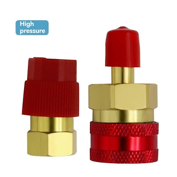 R1234YF Adapter, R134a till R1234yf Snabbkoppling, R1234YF Snabbkoppling, Hög- och Lågtrycks Omvandlingskit, R1234yf Snabbkoppling