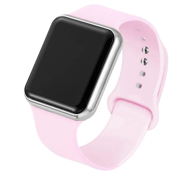 2021 Ny Sport Casual Herre Dame LED Klokke Rosa Herlig Digital Barn Sport Armbåndsur Klokke bayan kol saat
