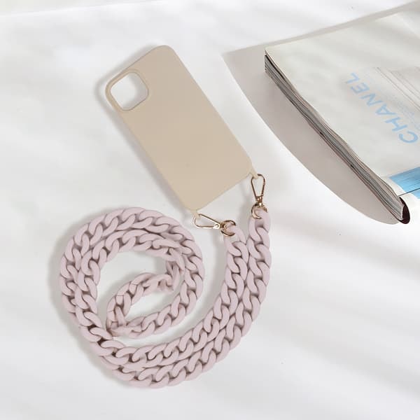 TS-Mobilskall med bærerem til iPhone 14 - Beige