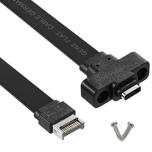TS-Usb 3.1 Frontpanel Type E til Type C Forlængerkabel, gen 2 (10 Gbit/s) Internt Adapterkabel, med