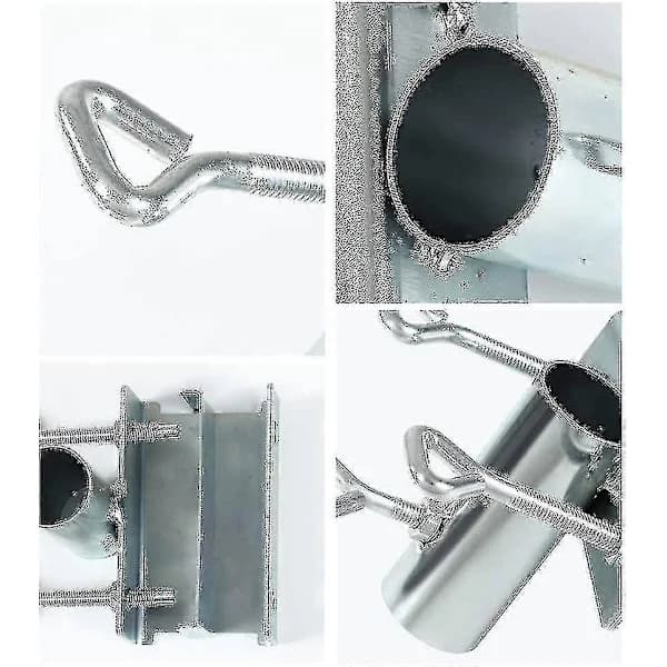 Umbrella Stand, Parasol Holder Balcony Railing, Balcony Umbrella Stand 1 pc - silver