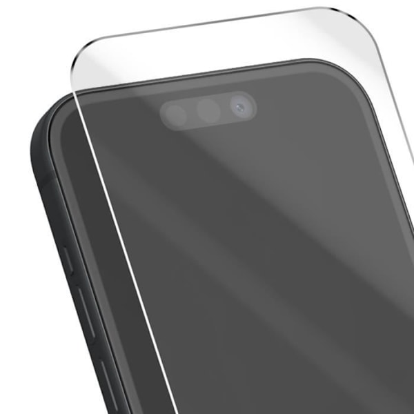 Hærdet glas til iPhone 16 9H hårdhed Anti-ridse Transparent Black