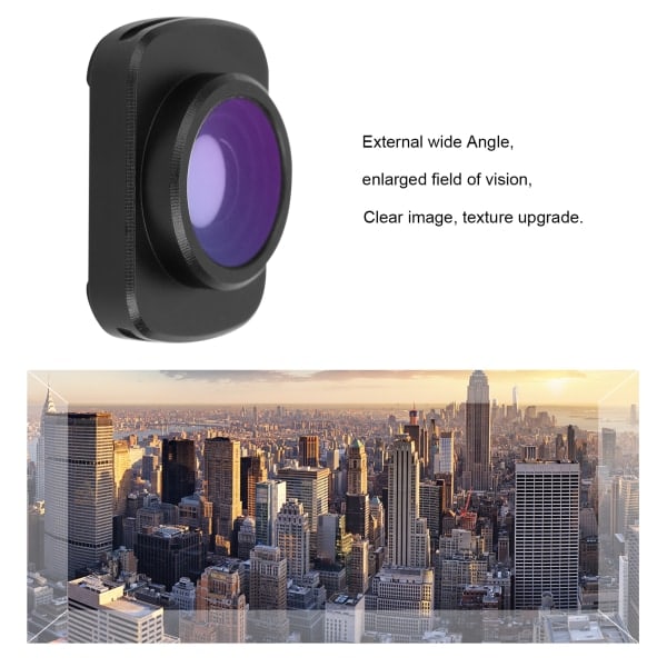 Bärbar vidvinkelkameraobjektiv Magnetiskt anamorfiskt objektiv för DJI OSMO Pocket1 / Pocket2 Tillbehör