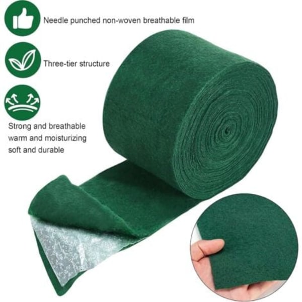 TS-Beskyttende træindpakning, Vinterbeskyttelse til træer, Frostbeskyttelsesbandage til planter 12 cm x 20 m