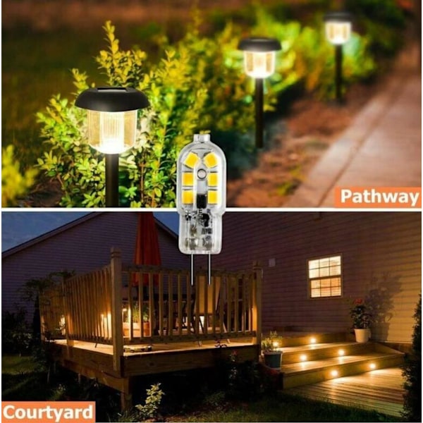 G4 LED-lampor 12V, 1W motsvarande 10W halogen, ej dimbar, 10-pack