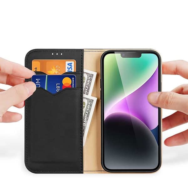 TS-Dux Ducis Hivo Plånboksfodral för iPhone 15 Plus - Svart