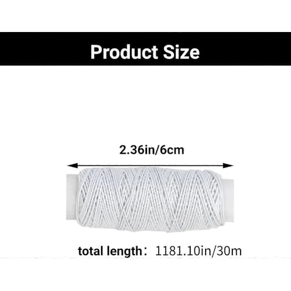 Elastic Sewing Thread 2-Pack, 30m Each, Multipurpose Stretch Thread for Sewing
