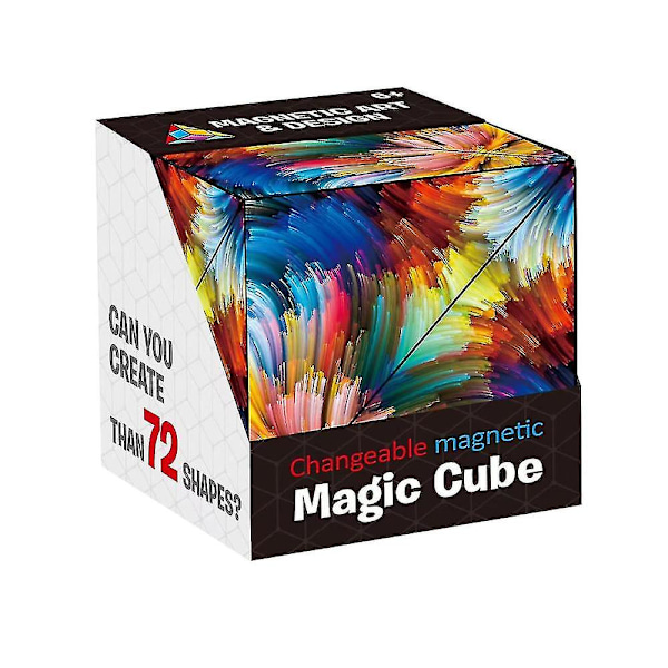 Ny 3D magisk kube Shashibo formskiftende boks antistress håndflip puslespill leker gave multicolor