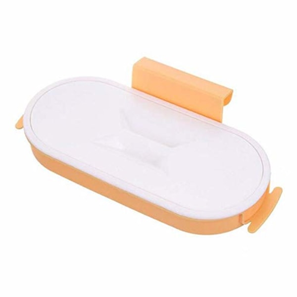 Sopbehållare Hushållskök Plast (10 * 12 * 26cm) Utrymmesbesparande Köksbehållare Sopbehållare Tillbehör Förvaring (Färg: Orange)