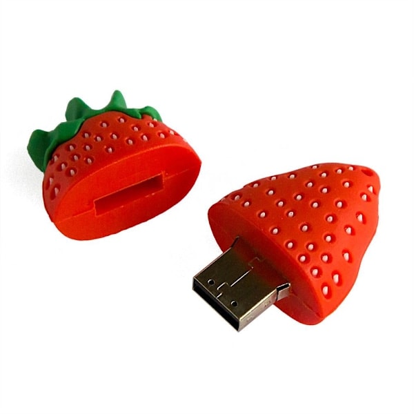USB-minne 32 GB - Jordgubbe röd