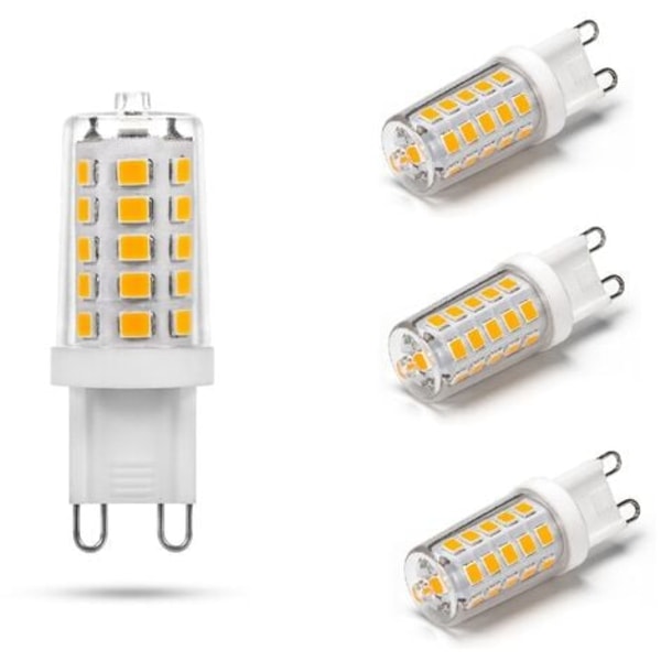 TS-Ampoule LED G9 5W, 500LM, svarende til 50W halogen, Varm hvid 3000K, 220-240V, CRI 85, IKKE-dæmpbar, Energibesparende, Keramisk base, G9 Standa fatning