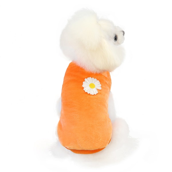 Hundtröja Hundkläder Fleece Hundtröja Vinter Warm Sweat Sh orange XL