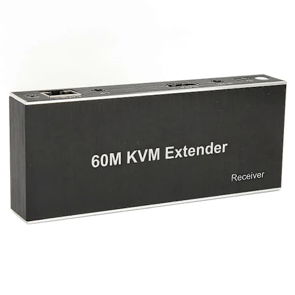 60m KVM-forlenger Multifunksjonell 1080P 60Hz HD Multimedia Interface KVM USB-forlenger for TV DVD-spiller PC 100?240V