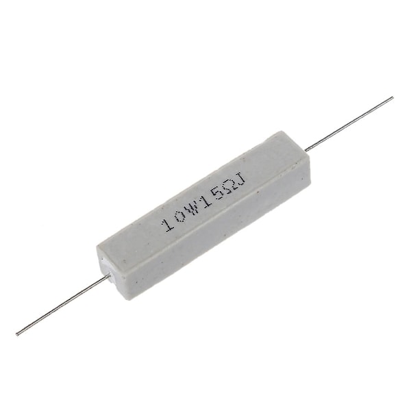 TS-5 stk. 10w Watt 15 Ohm 5% Trådviklet Keramisk Cementmodstand