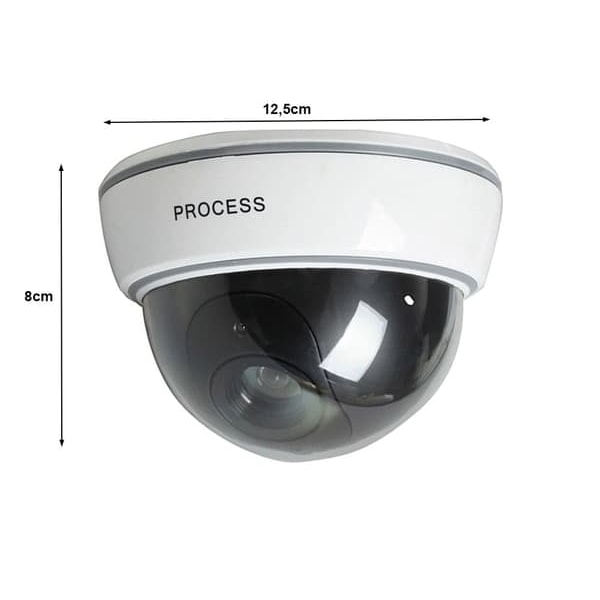 Valvontakameran jäljitelmä - Dummy-kamera LED-valolla